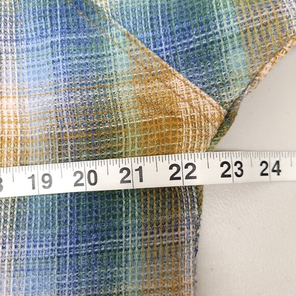 We The Free Plaid Long Sleeve Shirt Oversized Relax Fit - Picture 6 of 12